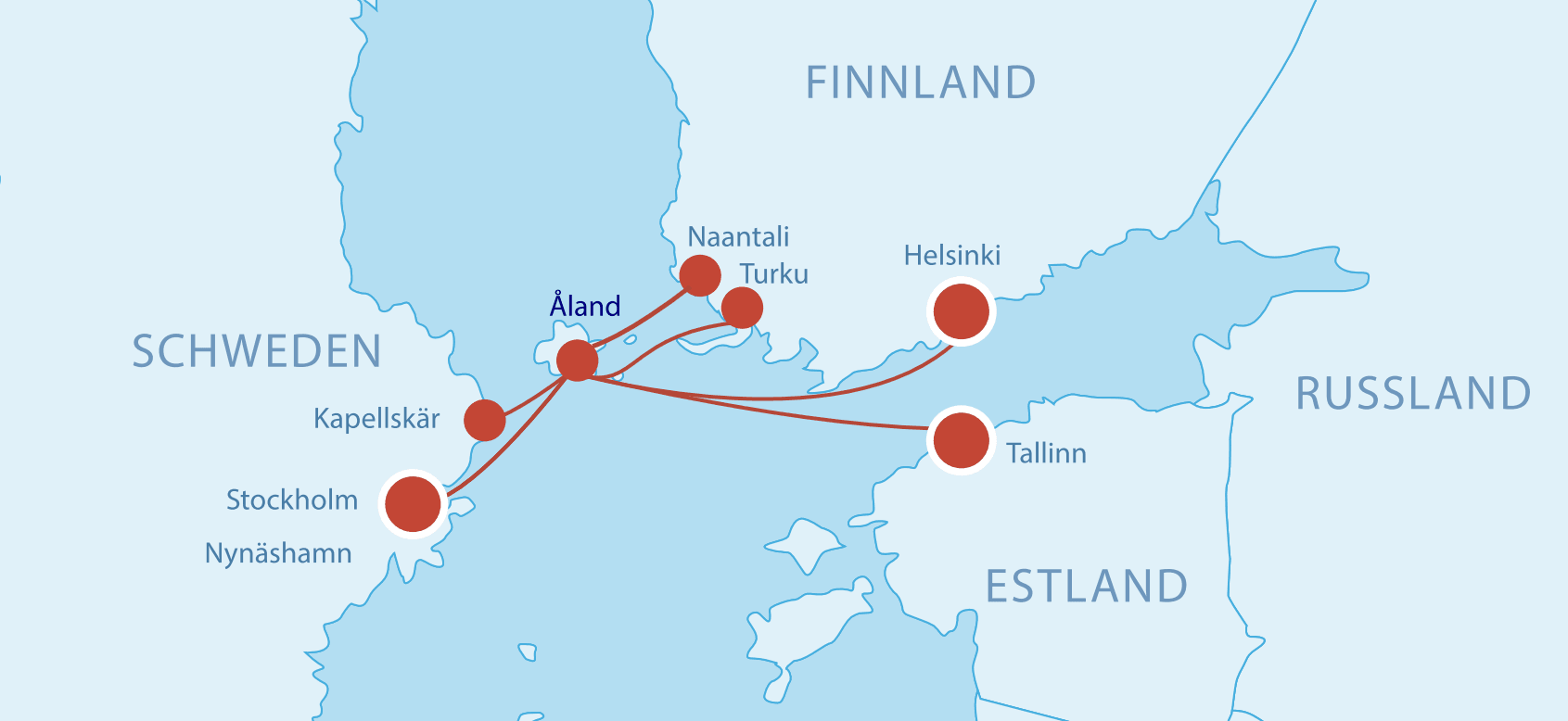 Fährverbindungen Aland Fährverbindungen Aland