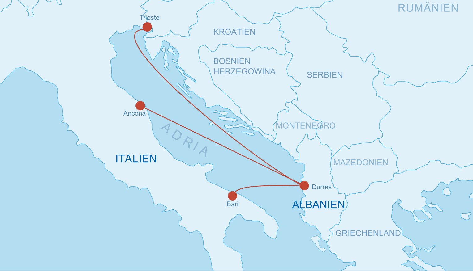 Fährverbindungen nach Albanien Fähren Albanien