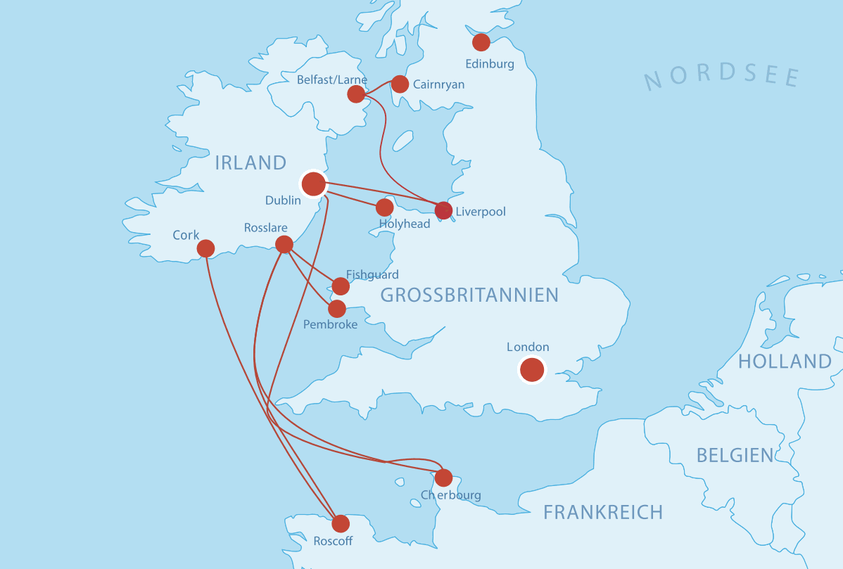 Fährverbindungen nach Irland Fähren Irland