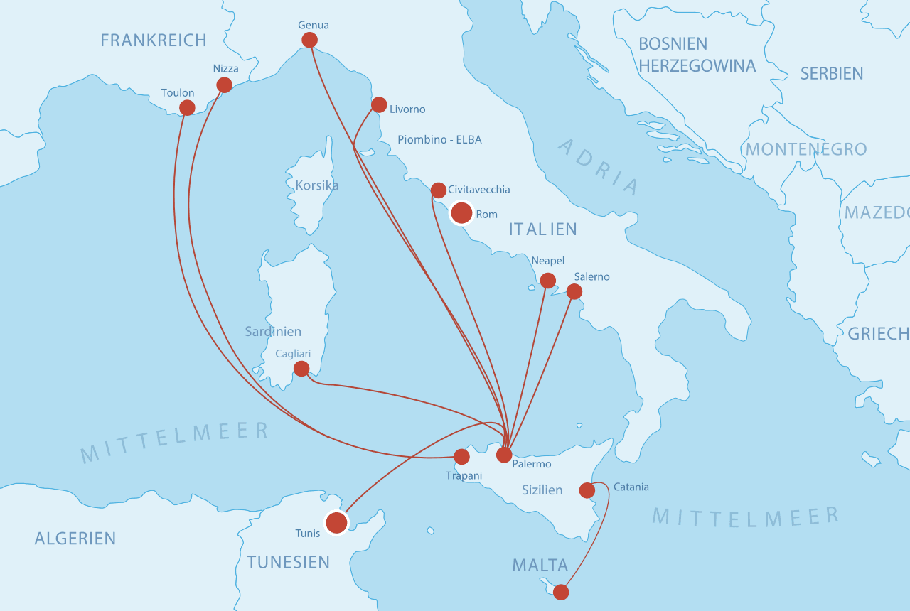 Fährverbindungen nach Sizilien Fähre nach Sizilien